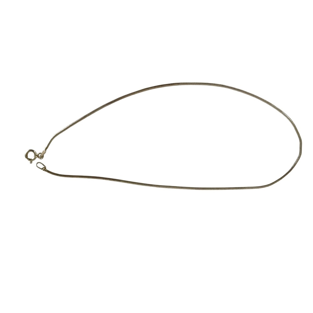 925 Sterling Silver‎ Snake Chain Necklace 11.5" ACPL Short Child Petite